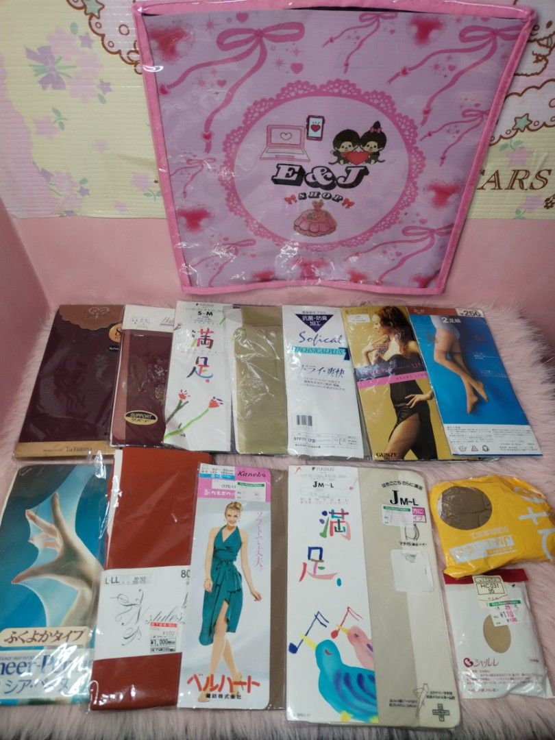 Stockings Bundle (Category: Socks & Tights) located in Paombong. Submitted by eandj.shop (Listing ID 1466046444, Image 1). Description: 🎀 Bundle Assorted Stockings 🎀 Sizes range from S-M to L-LL in various colors and styles 🎀 Ideal for everyday wear and office outfits 🎀 Selling as a bundle.