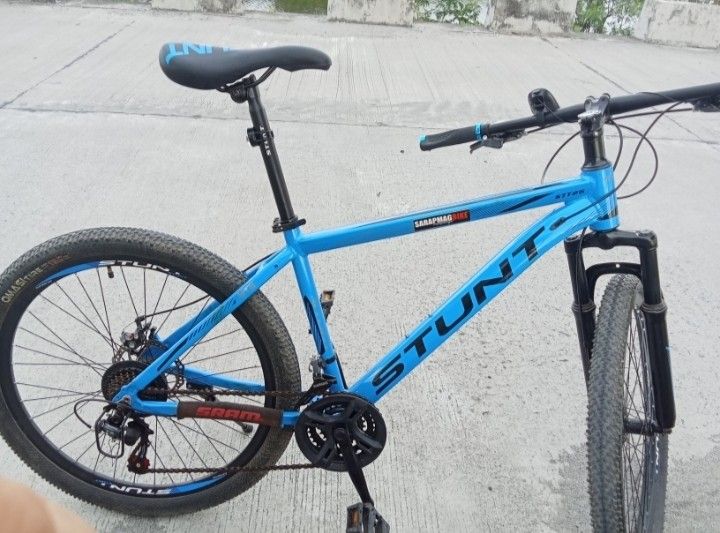 STUNT-Mountain bike (Category: Bicycles) located in Manila. Submitted by reancelpv (Listing ID 1465954045, Image 1). Description: For details pls text or call (09623301527) you can get po as lp kung ano lang po ang kaya ninyo pero sa pag meet up kayu narin po mag sabi kung saan pero may consumable po. salamat.