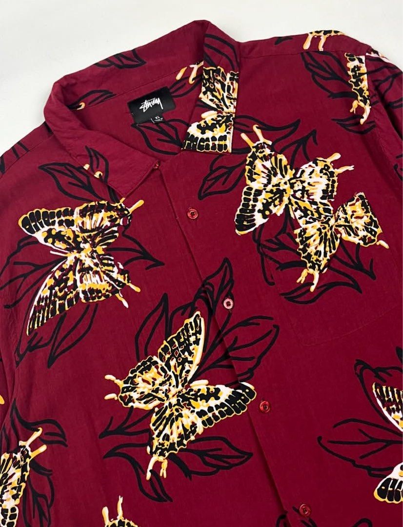 Stussy - Butterfly Button-Down Polo L/S (Category: Formal Shirts) located in Puerto Princesa. Submitted by rrugsgallery (Listing ID 1466113320, Image 3). Description: Stussy - Butterfly Button-Down Polo L/S Tagged Size: XL Length: 30 Width: 23.5 Condition: Excellent Color rate: 10 Flaws: None.