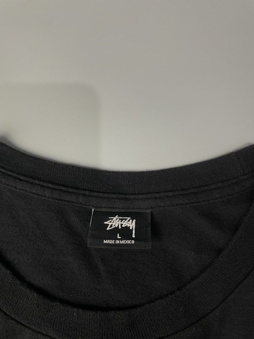 Stussy Black Graphic Tee Size L (Category: Tshirts & Polo Shirts ) located in Veruela. Submitted by blinkban_thrift (Listing ID 1466007888, Image 3). Description: Stussy Raggamon tee 22x30 Embroided logo design Excellent condition No issue 9.8/10 850+sf Location: Mindanao.