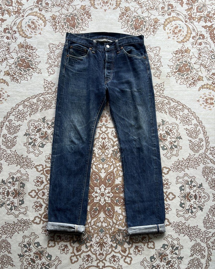 Sugarcane Lot 2014 Selvedge Jeans (Category: Jeans) located in San Jose del Monte. Submitted by oneoff.phils (Listing ID 1466121475, Image 1). Description: Sugarcane Lot 2014 Selvedge Jeans Waist 30 Length 42 Leg Hole 7 P3600 Issue: None (Swipe for detailed pics) • No cancellation of orders • Orders would usually take 2-3 days for cleaning and packing before shipment 🚀Shipping via J&T .