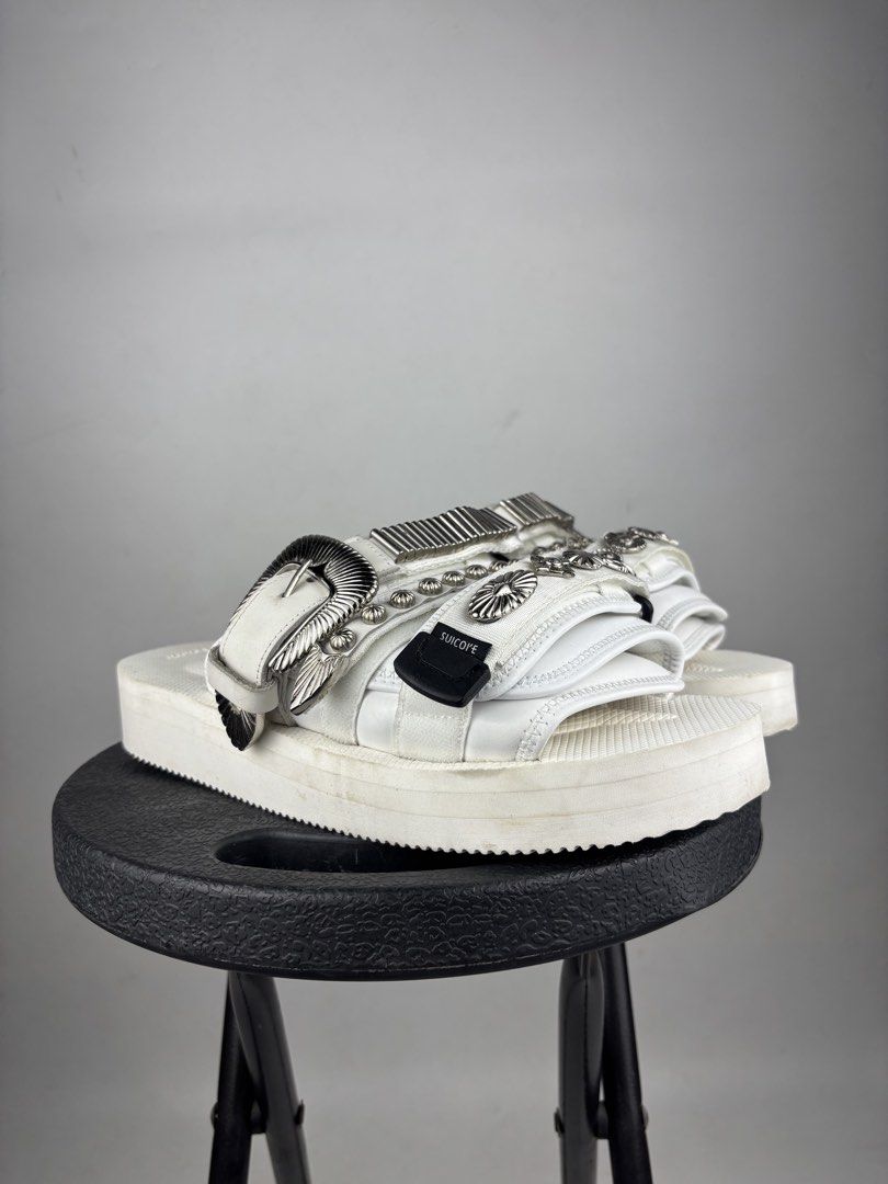 Suicoke x Toga Pulla Motocab Sandals (Category: Slippers & Slides) located in Makati City. Submitted by ragrepository (Listing ID 1465983704, Image 1). Description: Toga Pulla x Suicoke Tagged as 9 mens No inclusions Condition - 9/10 Flaw- Minimal drags .
