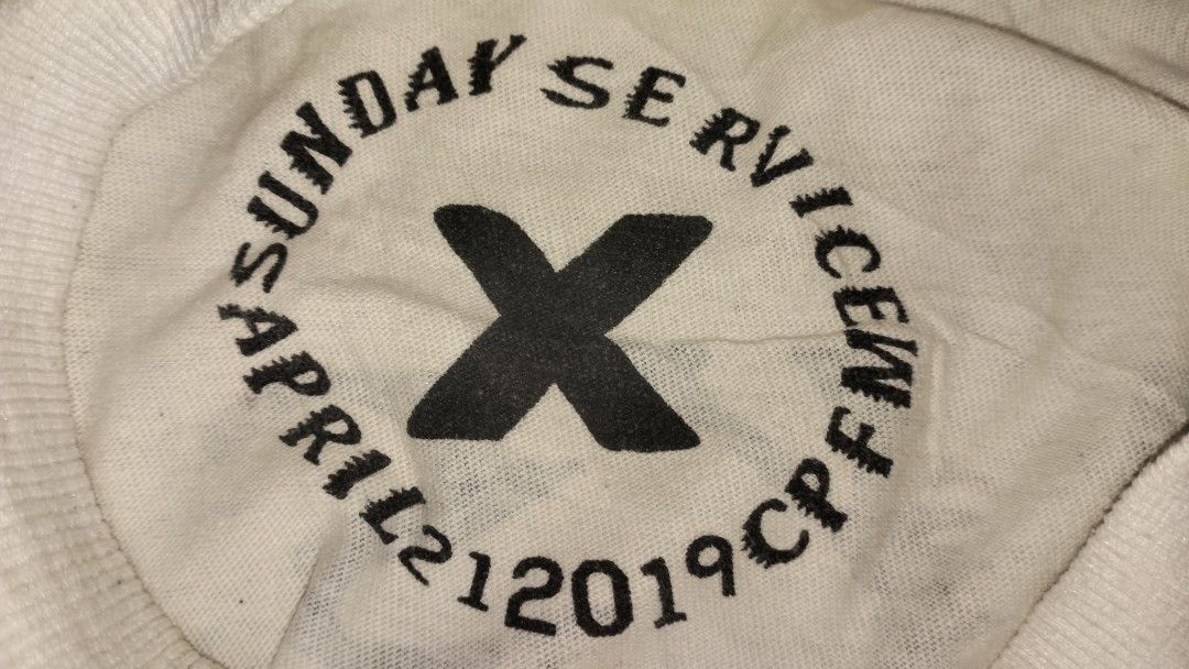Sunday service (Category: Tshirts & Polo Shirts ) located in Bulacan. Submitted by ryldeal030912 (Listing ID 1465981405, Image 3). Description: excellent condition large cropped 24" width 29" lenght.