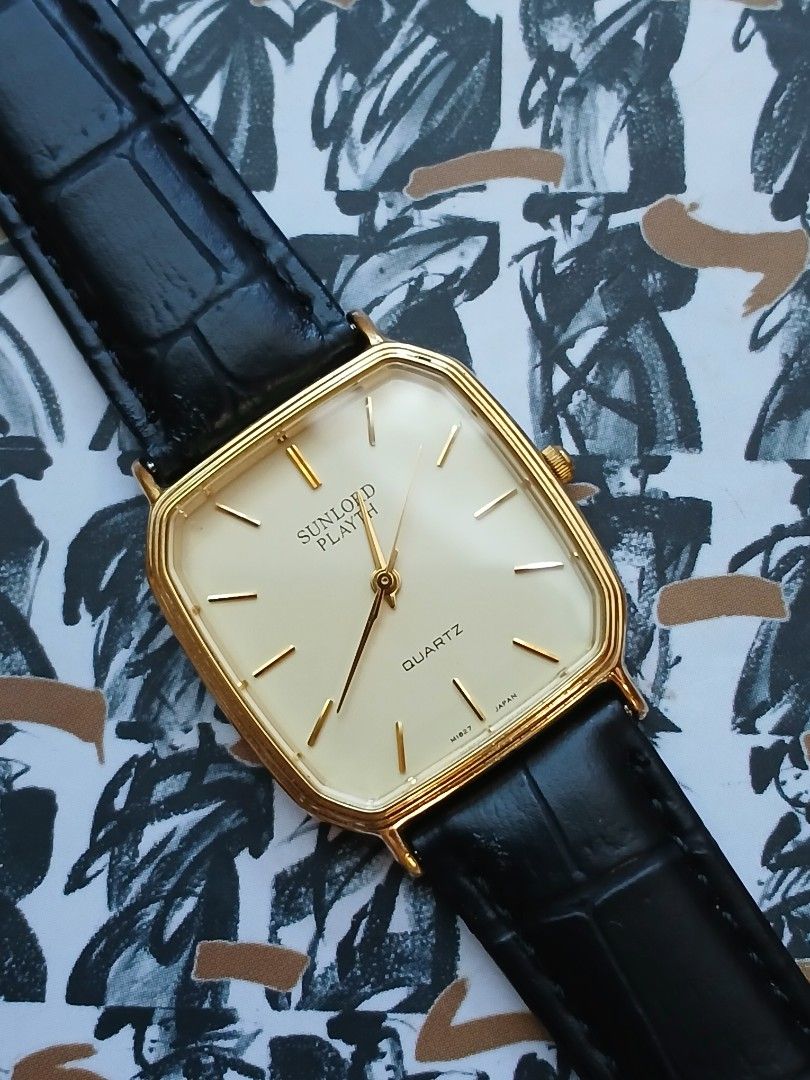 SUNLORD Octagonal Case, Quartz (Category: Luxury Watches) located in Tabaco. Submitted by igoys-watches (Listing ID 1466026665, Image 2). Description: SUNLORD Octagonal Case, Quartz (UNISEX) ✅️Good Running Condition ✅️All Original Head ✅️Almost Clean Crystal ✅️Near Mint Condition for a Pre-loved Watch 😉 ✅️Gold Tone in Great Condition ✅️Clean Gold Dial ✅️JAPAN Movement ✅️Neo-Vintage Dress Watch, 1990s ✅️Discontinued 🔍 ✅️"OLD MONEY VIBES" ✅️Class