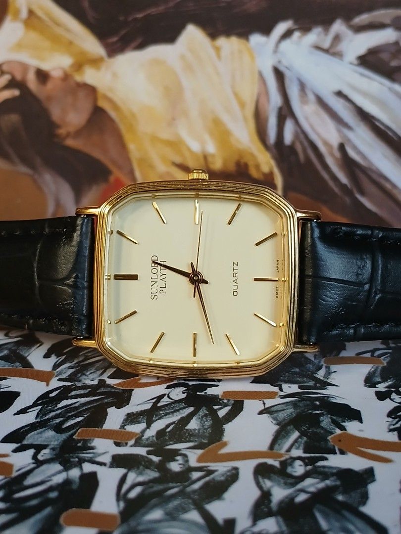 SUNLORD Octagonal Case, Quartz (Category: Luxury Watches) located in Tabaco. Submitted by igoys-watches (Listing ID 1466026665, Image 3). Description: SUNLORD Octagonal Case, Quartz (UNISEX) ✅️Good Running Condition ✅️All Original Head ✅️Almost Clean Crystal ✅️Near Mint Condition for a Pre-loved Watch 😉 ✅️Gold Tone in Great Condition ✅️Clean Gold Dial ✅️JAPAN Movement ✅️Neo-Vintage Dress Watch, 1990s ✅️Discontinued 🔍 ✅️"OLD MONEY VIBES" ✅️Class