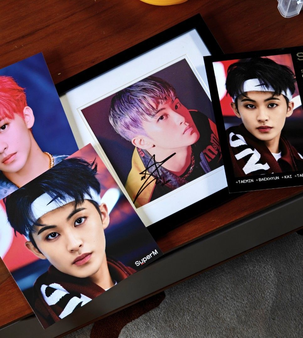 Super M Mark Lee Signed Lithographs with Photocards Bundle (Category: K-Wave Merchandise) located in Quezon City. Submitted by secondninico (Listing ID 1466042378, Image 2). Description: Selling my SuperM/Mark collection as a bundle. Includes the SuperM 1st Album, framed Mark photo with signature, plus the 3 photocards shown in the photos. Everything has been kept in my collection and is being sold as pictured. Includes: SuperM 1st Album Framed M