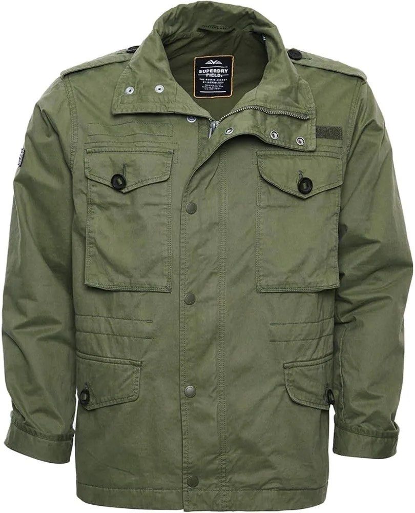 SUPERDRY FIELD JACKET (Category: Coats, Jackets and Outerwear) located in Manila. Submitted by b2kmigo (Listing ID 1465952180, Image 1). Description: Worn only thrice. Grew out of the style. Bought for 6,800 a few years ago in superdry megamall. No issues, no missing buttons, zippers work.