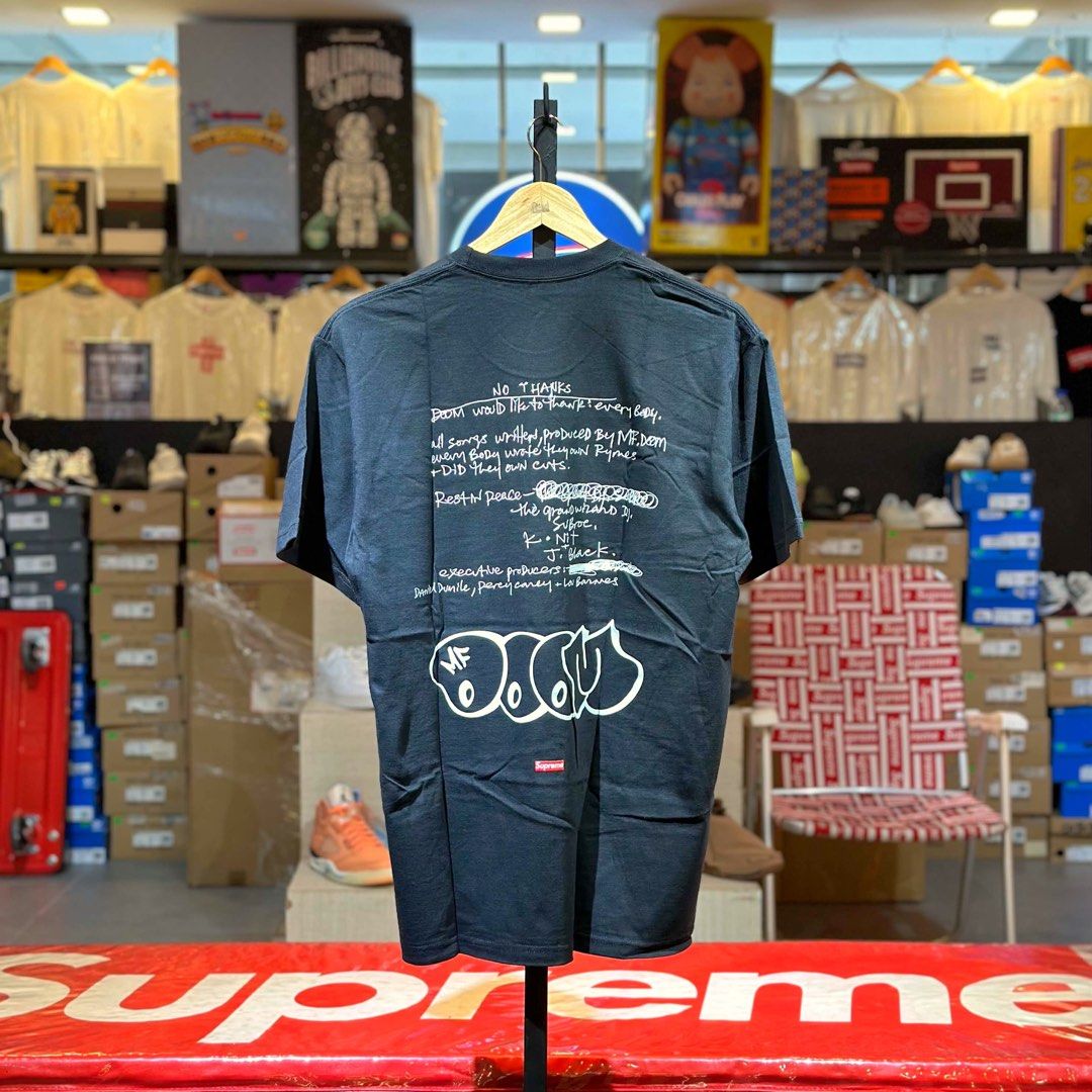 Supreme MF Doom Tee Black (Category: Tshirts & Polo Shirts ) located in Quezon City. Submitted by inside_plug (Listing ID 1466023199, Image 2). Description: For Sale Supreme MF Doom Tee Black - Medium, and Large Brandnew Dm us to purchase.