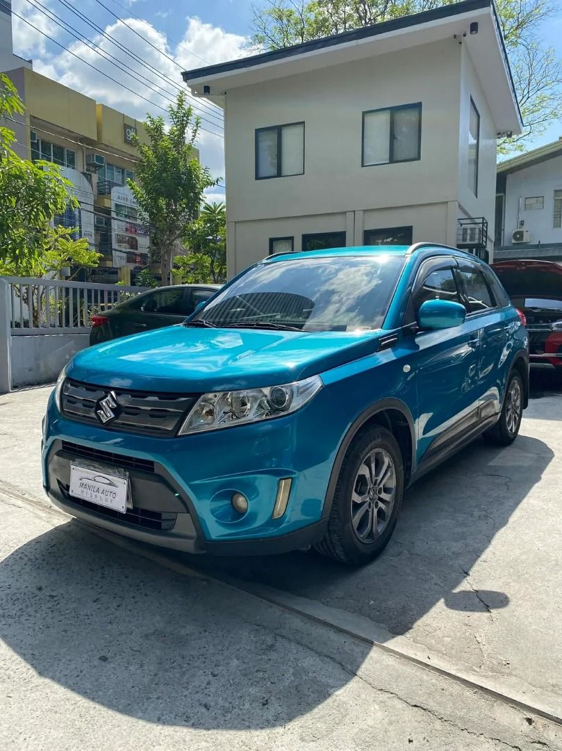 Suzuki Vitara 1.6L Auto (Category: Used Cars) located in Pasig City. Submitted by pureocean-057512 (Listing ID 1465973067, Image 2). Description: 2018 SUZUKI VITARA 1.6L GL GAS AUTOMATIC TRANSMISSION Downpayment: ₱99,800 ✅ ZERO PROCESSING UNTIL OCT 17 ONLY ✅ ⚠️5 SLOTS LEFT ONLY⚠️ Blue 0 ending plate 65tkms mileage Automatic Transmission 1.6L Gasoline Engine Paddle shifters Multimedia controls Touchscreen monitors All Stock All Power All Original 