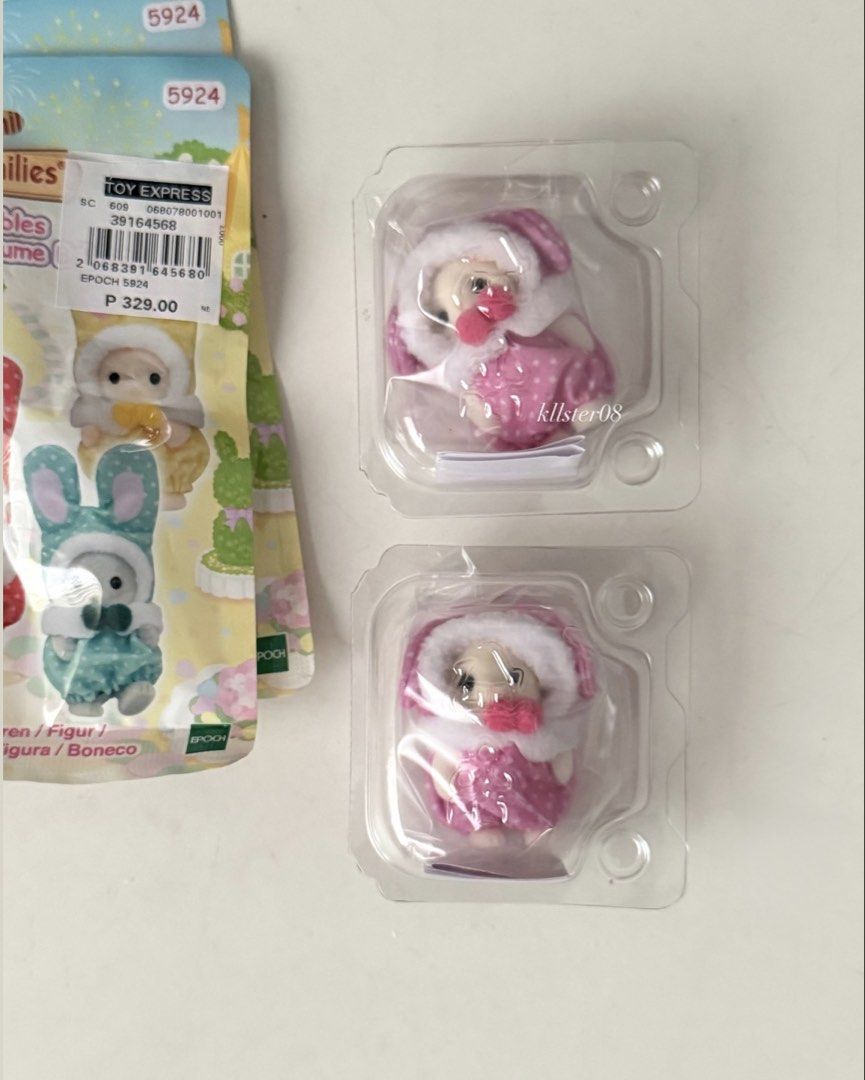 Sylvanian Pink Flora Bunny (Category: Designer & Blind Box Toys) located in Makati City. Submitted by kllster08 (Listing ID 1466054406, Image 1). Description: Selling: Sylvanian Costume Bunny Pink Flora - ₱400 each * last price already, will not enteratin lowballing on hand sealed .