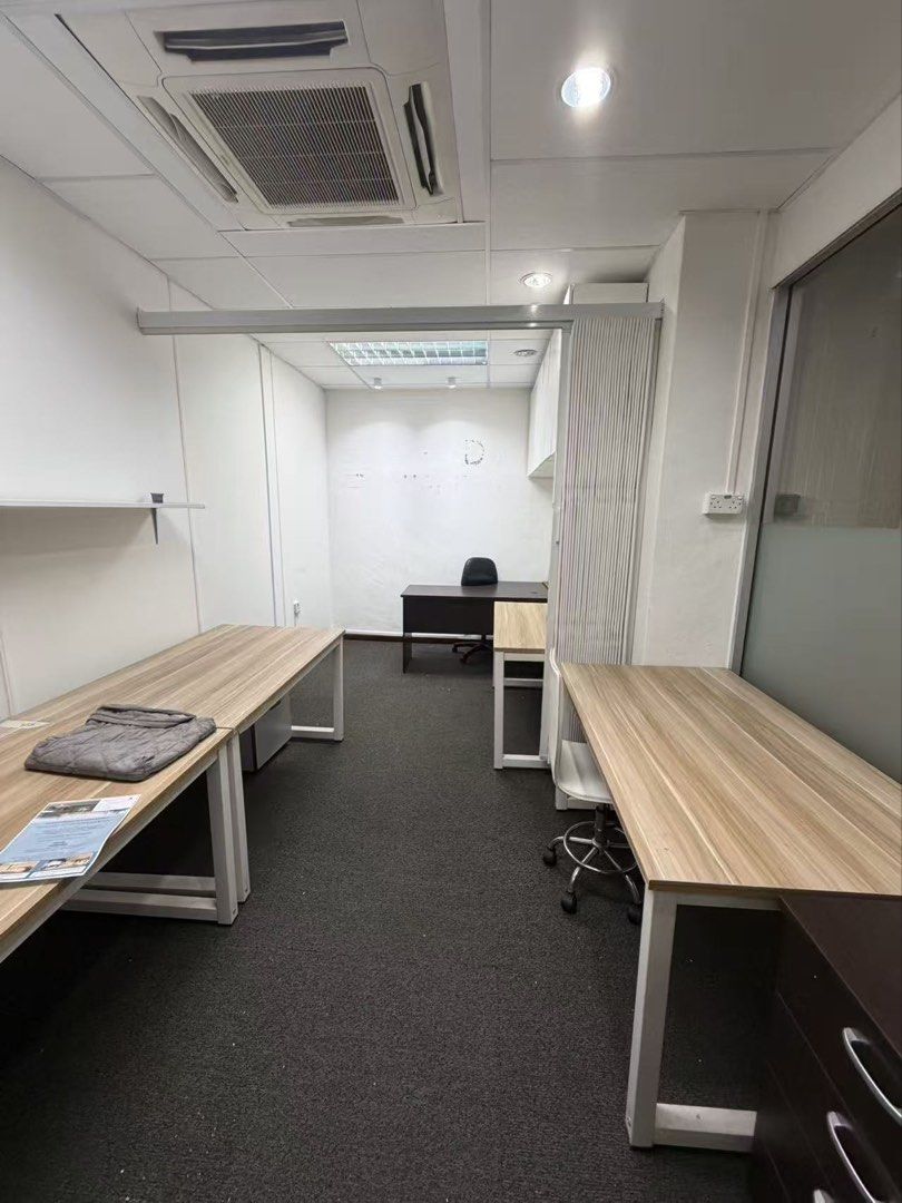 Table (Category: Tables & Sets) located in Singapore. Submitted by ah__fei (Listing ID 1465975585, Image 3). Description: - Light wood grain top with sturdy white metal legs - Clean rectangular design, perfect for study rooms or offices - Solid and durable construction with simple assembly - Multiple identical units available for a matching set.