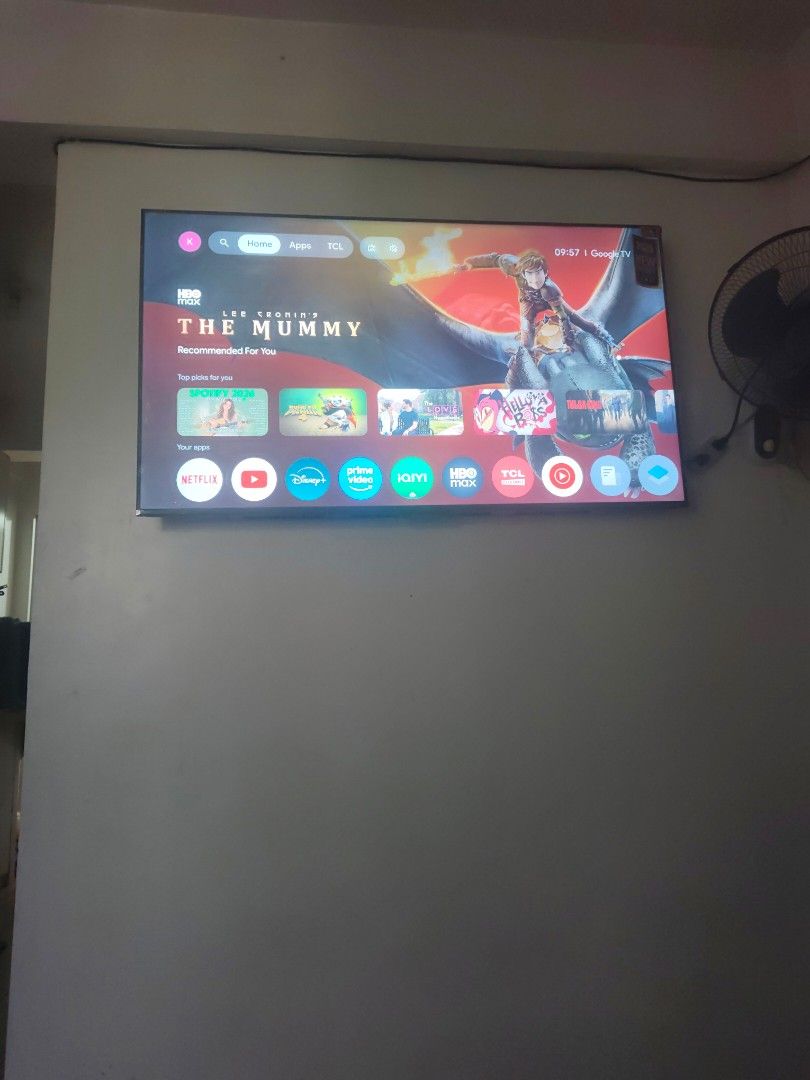 TCL 55" 55P7K QLED TV (Category: TV) located in Caloocan City. Submitted by christopheraigama (Listing ID 1465964742, Image 3). Description: - Model: TCL 55P7K 55-inch 4K QLED Smart TV - Display & Tech: HVA screen, AiPQ processor, 120Hz Game Accelerator (FHD), and Game Master - Audio & OS: Dolby Atmos sound, Google TV, Hands-Free Google Assistant, and Alexa support - Purchase Info: Bought directly via TikTok Shop on May 23, 2026 - Proof of Purcha