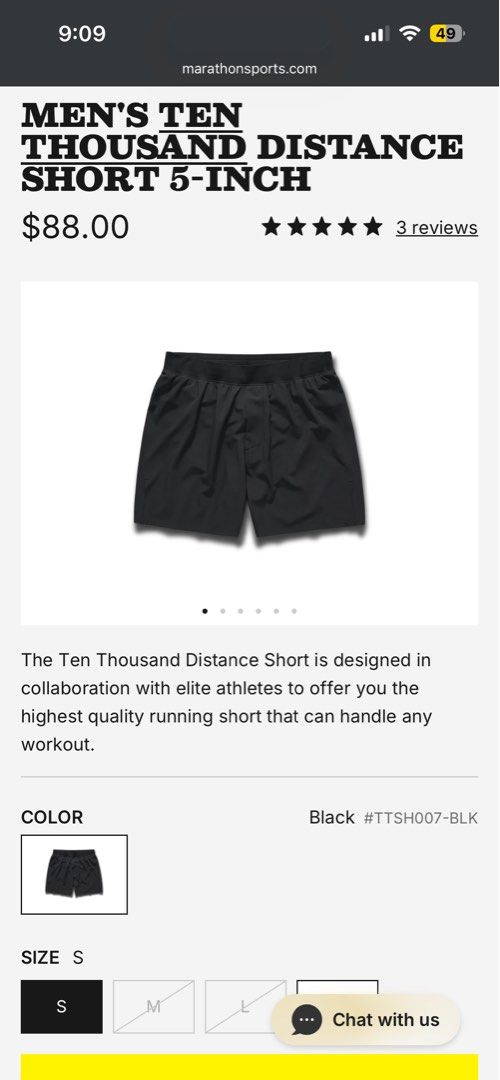 TEN THOUSAND Distance Short "5 (Category: Shorts) located in Abucay. Submitted by emerald1986 (Listing ID 1466042885, Image 1). Description: TEN THOUSAND Distance Short "5 Size SMALL .