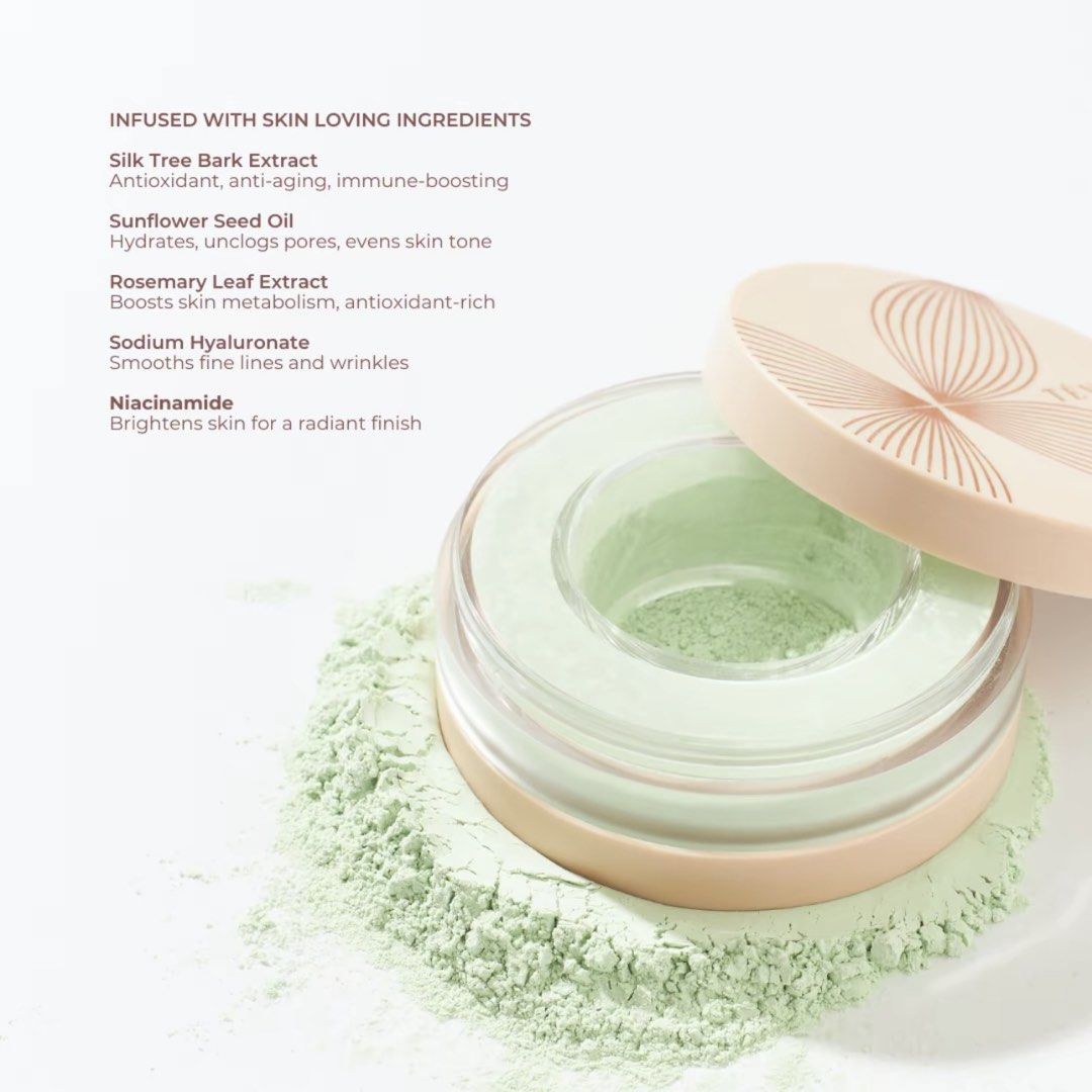Teviant Skin Master Loose Powder - Matcha (Category: Makeup) located in Davao. Submitted by krau_ (Listing ID 1465968027, Image 2). Description: Brand new and sealed with box Still avaialble for sale at Teviant for 695! RFS: Duplicate .