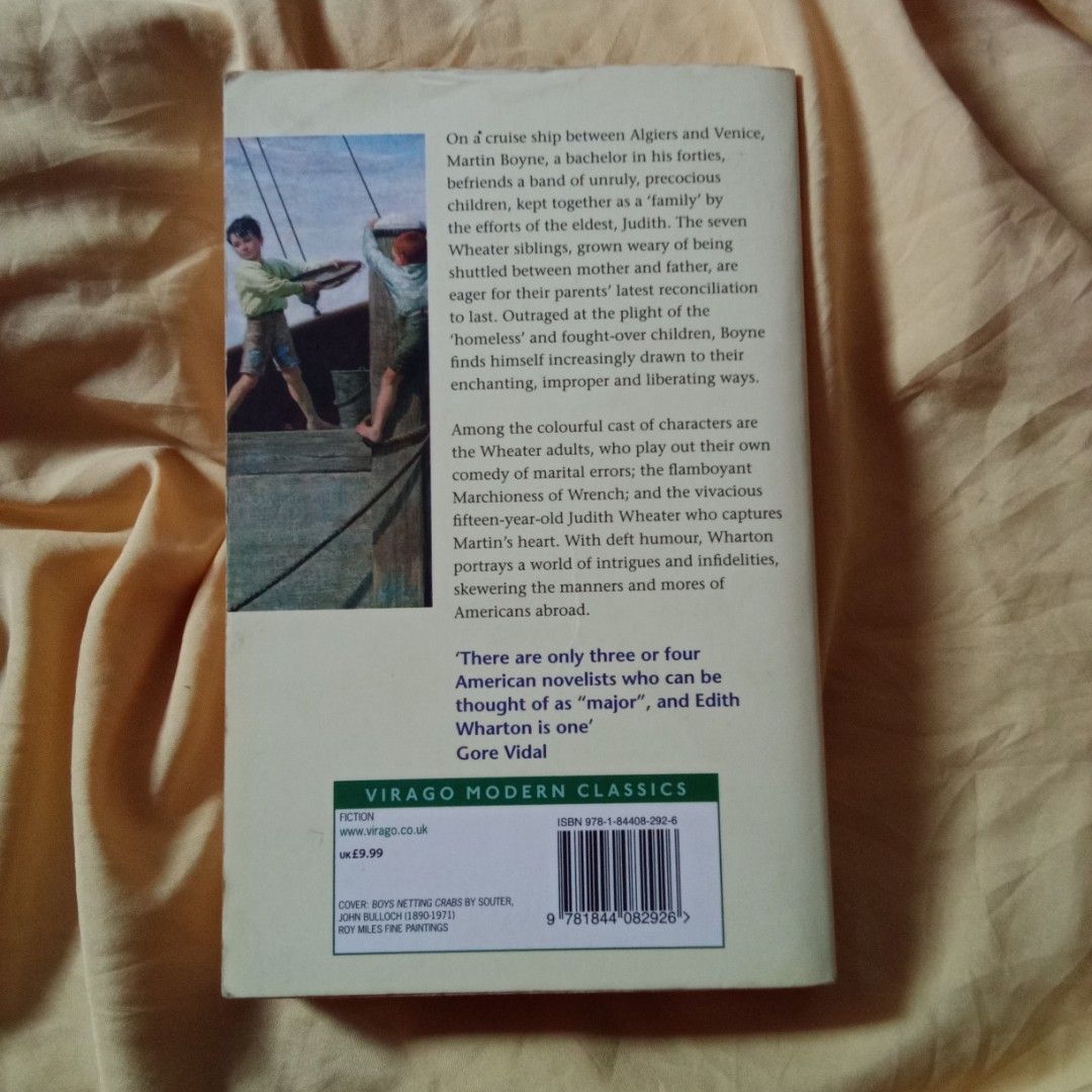 The Children by Edith Wharton (Category: Storybooks) located in Batangas. Submitted by eun.ev (Listing ID 1466025462, Image 2). Description: The Children by Edith Wharton — ₱220 🌸 📚 PB, Good Condition 📚 With foxing, cracked spine Will send more photos upon request :)) Mode of Payment: GCash Mode of Delivery: Direct J&T 📌 Tanauan, Batangas.