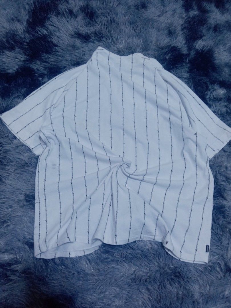 The hundreds baseball jersey patch embroid and aop design (Category: Tshirts & Polo Shirts ) located in Bacolod City. Submitted by wepthriftstyle (Listing ID 1465979362, Image 3). Description: The hundreds baseball jersey patch embroid / aop design Size/Dimes: medium on tag 22 width 27 length actual color: white color rate: 10/10 excellent as new patch embroid design aop design complete tags thick fabric payment via Gcash delivery via j&t nationw