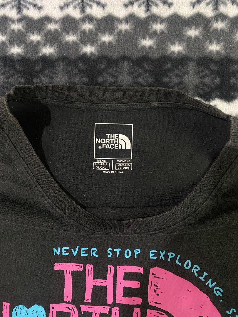 The North Face (Category: Tshirts & Polo Shirts ) located in General Santos City (Dadiangas). Submitted by nokkie_thrift (Listing ID 1466047515, Image 3). Description: The North Face Good condition Dimes 26x20 Issue sign of usage .