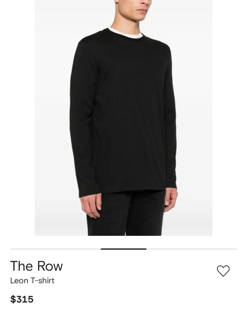 The Row (Category: Luxury Accessories) located in Taytay. Submitted by leanmark103093 (Listing ID 1466066546, Image 1). Description: TH€ R0W 0rig Mens Leon Longsleeve XS on tag W20 L27 Good as new No issue 📩📩📩📩.