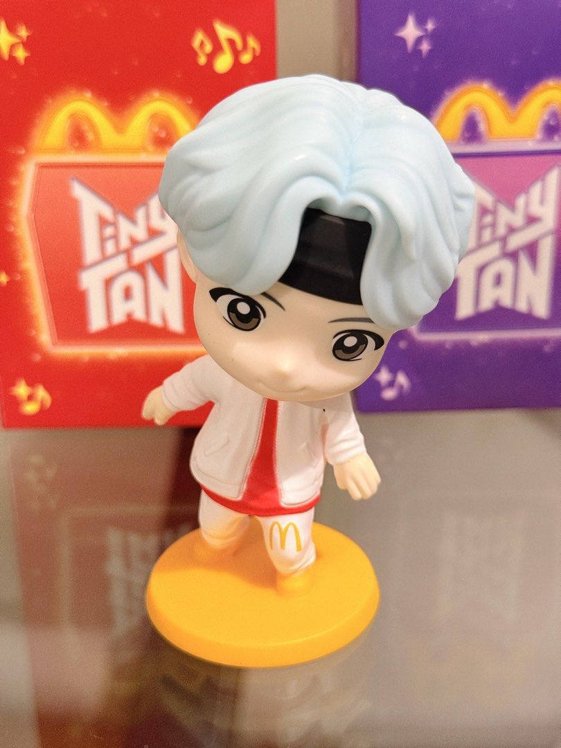 TinyTAN McDonald's Figures Suga with Boxes (Category: Designer & Blind Box Toys) located in Malabon City. Submitted by jckbrls (Listing ID 1466093564, Image 2). Description: - Authentic BTS TinyTAN McDonald's collaboration figures - Includes Suga - Original red and purple packaging boxes included - Clean paint application and screen-accurate promotional outfits - Must-have collectibles for Pinoy ARMY and K-pop fans - Buyer to shoulder delivery fe