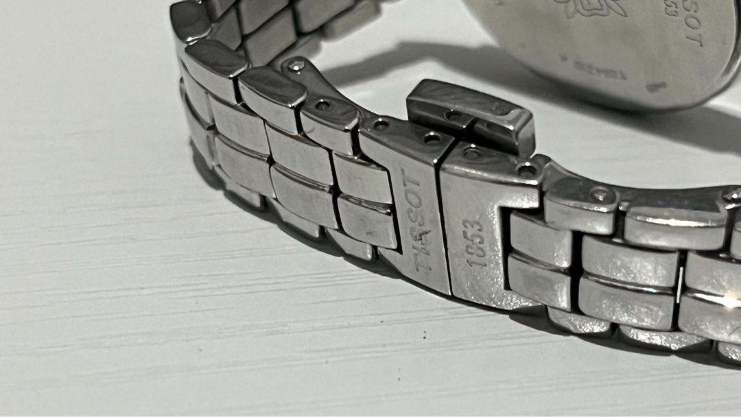 Tissot PR100 (Category: Luxury Watches) located in Macabebe. Submitted by _tiffanylopez (Listing ID 1465967846, Image 3). Description: MOP dial 12 diamonds Stainless steel 36mm.