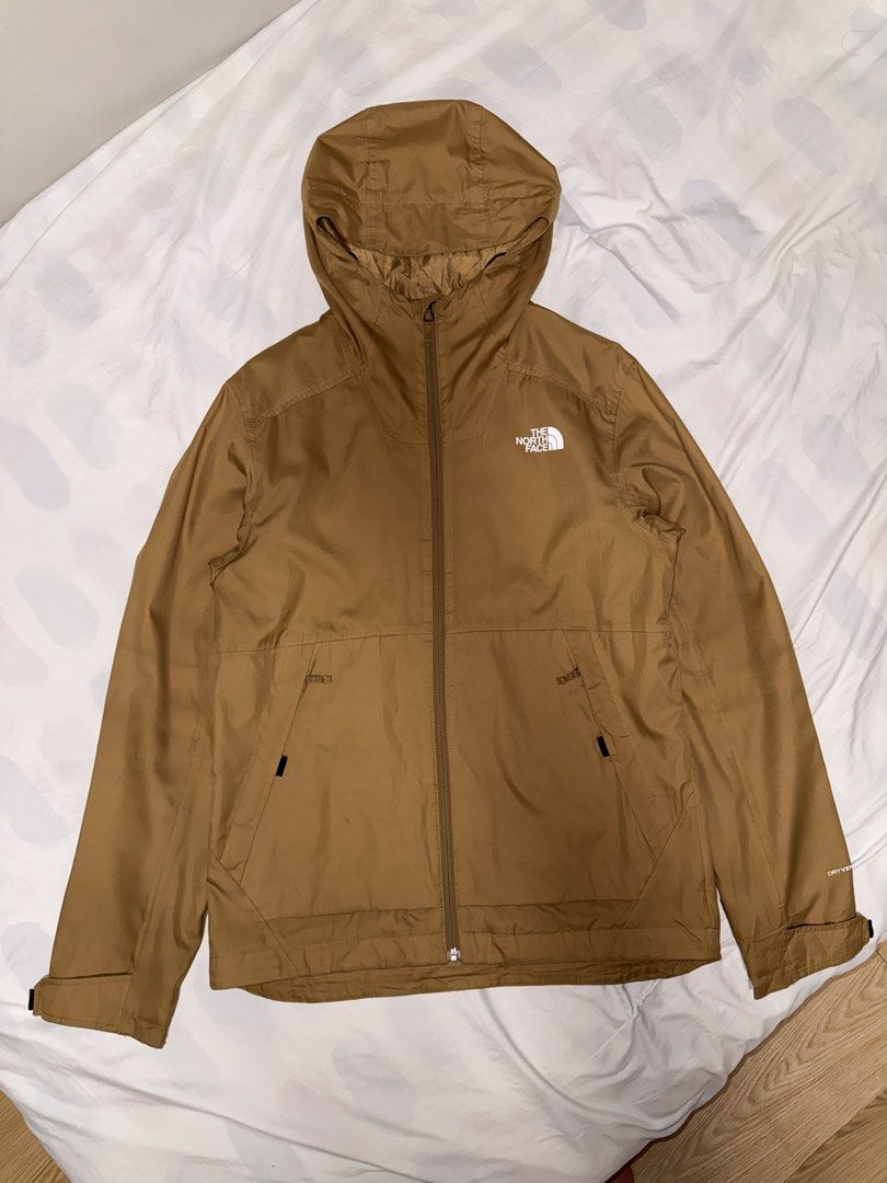 TNF DRYVENT (Category: Coats, Jackets and Outerwear) located in Makati City. Submitted by esntls. (Listing ID 1466036880, Image 1). Description: The north face DryVent Caramel color Excellent Small on tag 22 width 27 length Has minor scratch and pinhole.