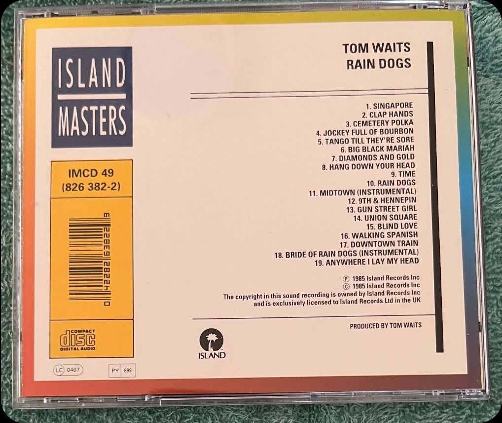Tom Waits - Rain Dogs (Category: CDs & DVDs) located in Cebu City. Submitted by g_roshamboo (Listing ID 1465971346, Image 3). Description: cd.