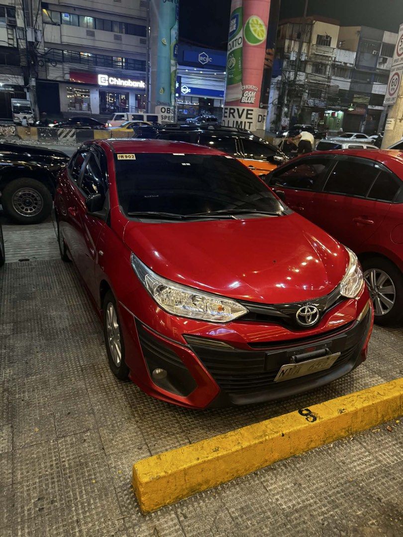 Toyota Vios E Prime Manual (Category: Used Cars) located in Manila. Submitted by ghebayani (Listing ID 1465955644, Image 1). Description: Toyota Vios E Prime 2019 Manual Transmission 61k mileage E Prime model (body kits) Upgrades: Leather seats Auto fold side mirror Reverse camera Daytime running lights Dual Color LED fog lights (Yellow and White) Bosch Europa Horn 195/55 set of tires X Films Nano Ceramic Tint Registered until 2027 50k required P