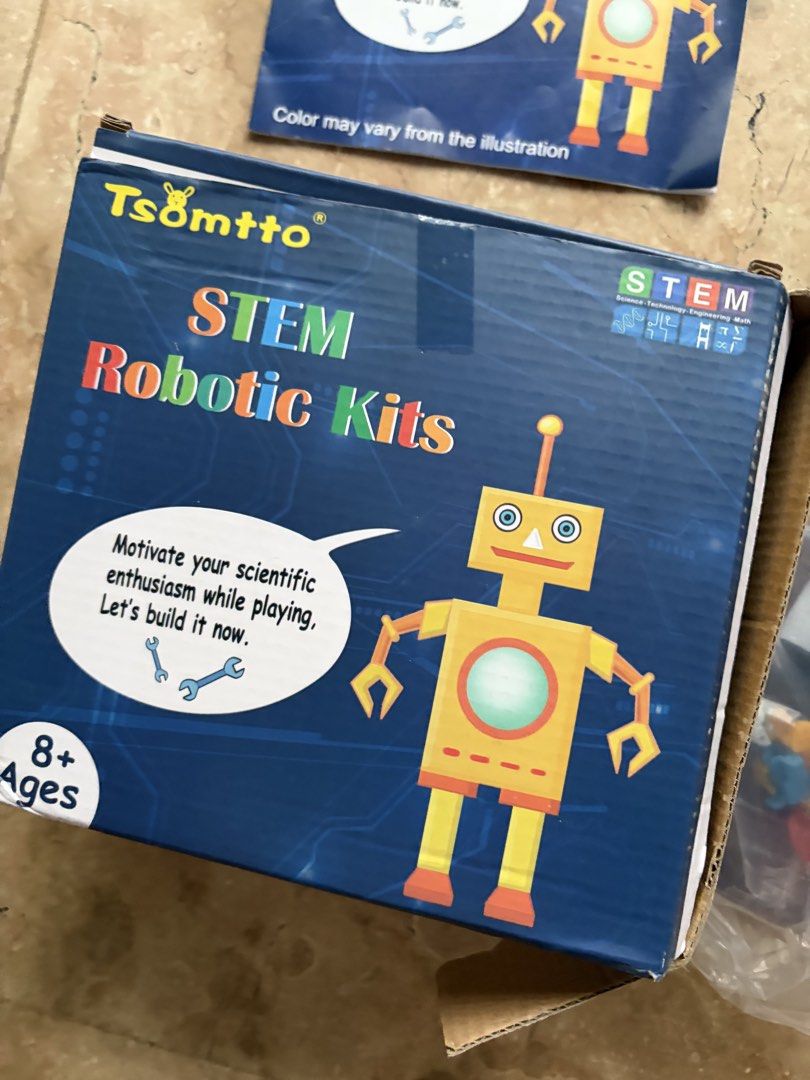 Tsomtto STEM Robotic Kit: DIY Motorized Models (Category: Educational & Learning Toys) located in Quezon City. Submitted by tidyup.lara (Listing ID 1466154795, Image 2). Description: Sold as is, as shown in photo Ages 8+, teaches basic circuits and mechanics Condition 9/10: good as new.