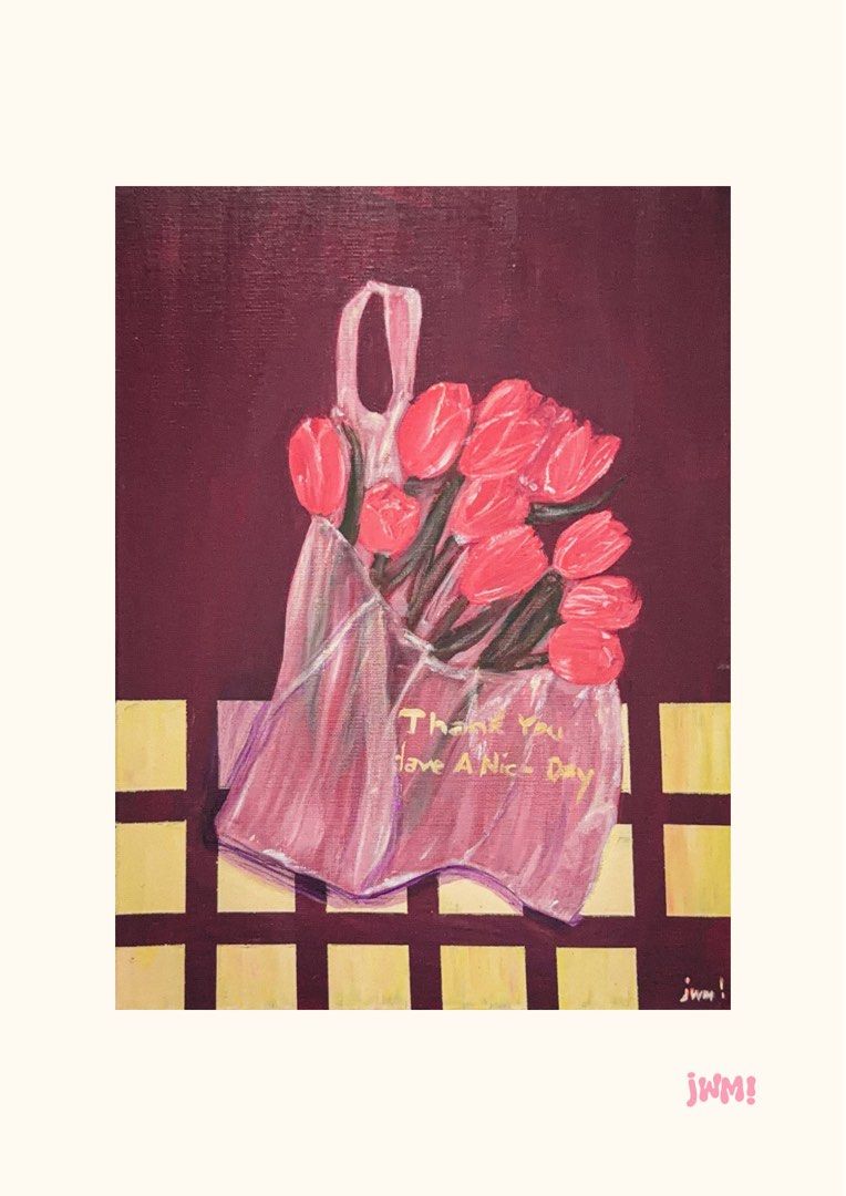 Tulips To Go Acrylic (Category: Art & Prints) located in Manila. Submitted by jwmnnmmn (Listing ID 1466078842, Image 1). Description: - Original acrylic painting titled "Tulips To Go" - Canvas size: 30x40 inches - Includes Certificate of Authenticity - Perfect statement piece for your home or office space.