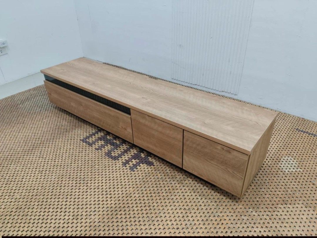 Tv Rack (Category: TV Consoles) located in Meycauayan. Submitted by marygracecasimiro (Listing ID 1466155714, Image 3). Description: Scandinavian Inspired Wooden TV Rack Price: 11,900 Sale:9,900 L71 x W17 x H14.5 In good condition💚/🩷.