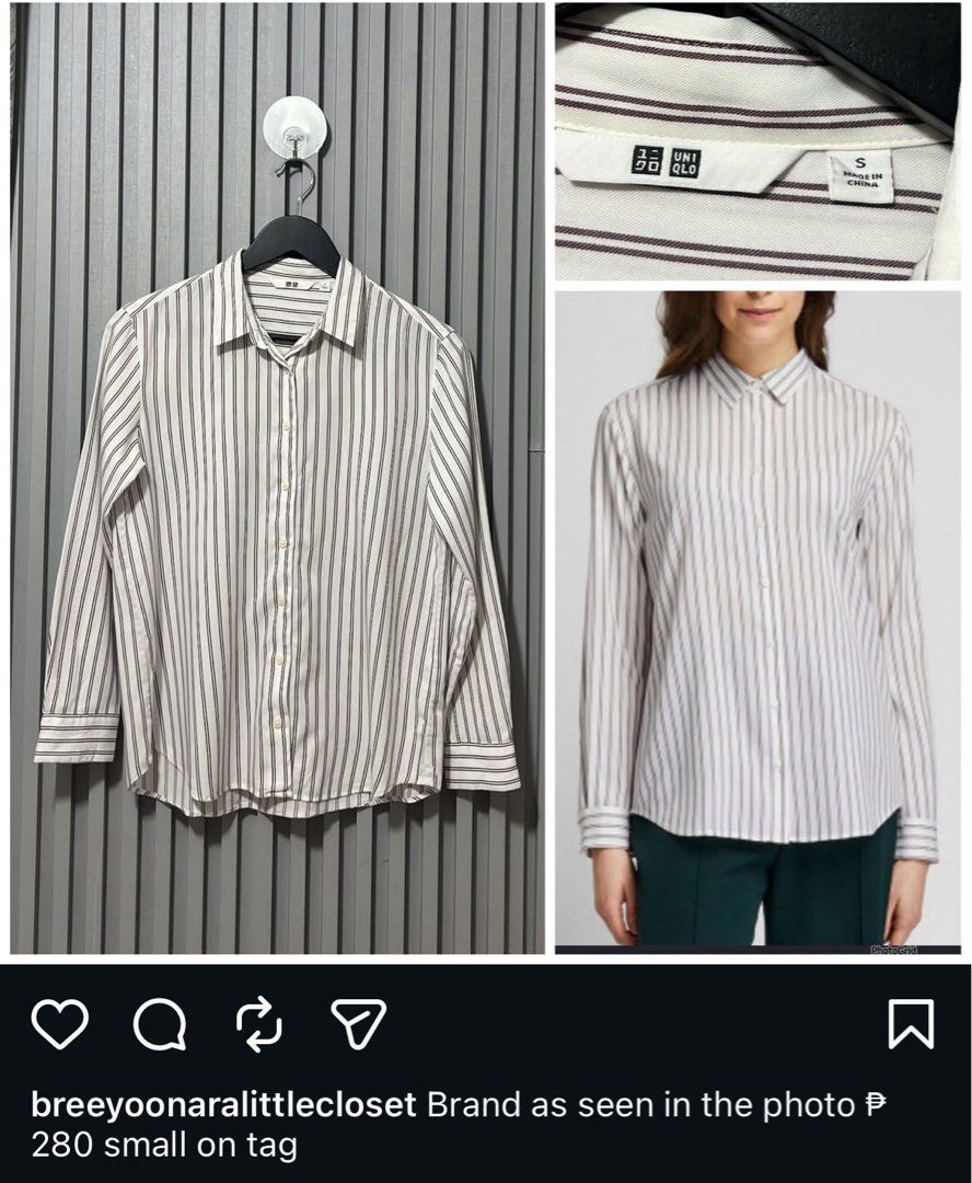 Uniqlo Rayon Longsleeve (Category: Longsleeves) located in Iligan City. Submitted by sherriejar15721 (Listing ID 1465998712, Image 1). Description: Small on tag.