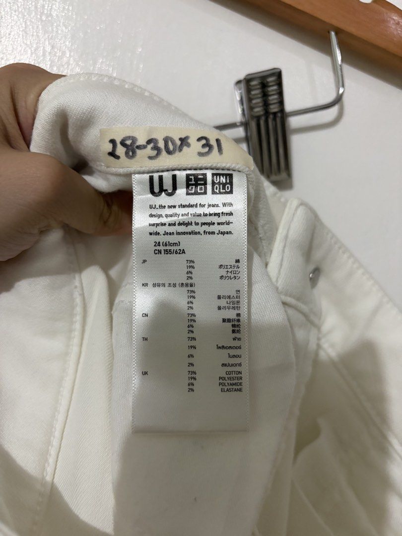 Uniqlo UJ low cut jeans (Category: Jeans) located in Makati City. Submitted by go_thrifty (Listing ID 1466104763, Image 3). Description: Uniqlo UJ low cut jeans 𝙎𝙞𝙯𝙚: 28, length 31 𝘾𝙤𝙣𝙙𝙞𝙩𝙞𝙤𝙣: Like new✨ 🏷️300 📍 𝙇𝙤𝙘𝙖𝙩𝙞𝙤𝙣: Quirino Province 🚛 𝘾𝙤𝙪𝙧𝙞𝙚𝙧: J&T Express / JRS Express 💳 𝙁𝙞𝙧𝙨𝙩 𝙩𝙤 𝙥𝙖𝙮, 𝙜𝙚𝙩𝙨 𝙩𝙝𝙚 𝙞𝙩𝙚𝙢 ⚠️ 𝙉𝙤 𝙍𝙚𝙩𝙪𝙧𝙣/𝙍𝙚𝙛𝙪𝙣𝙙 🚫 𝙉𝙊 𝙏𝙊 𝙄𝙍𝙍𝙀𝙎𝙋𝙊𝙉𝙎𝙄𝘽𝙇𝙀 𝘽𝙐𝙔𝙀𝙍/ 𝙅𝙊𝙔 