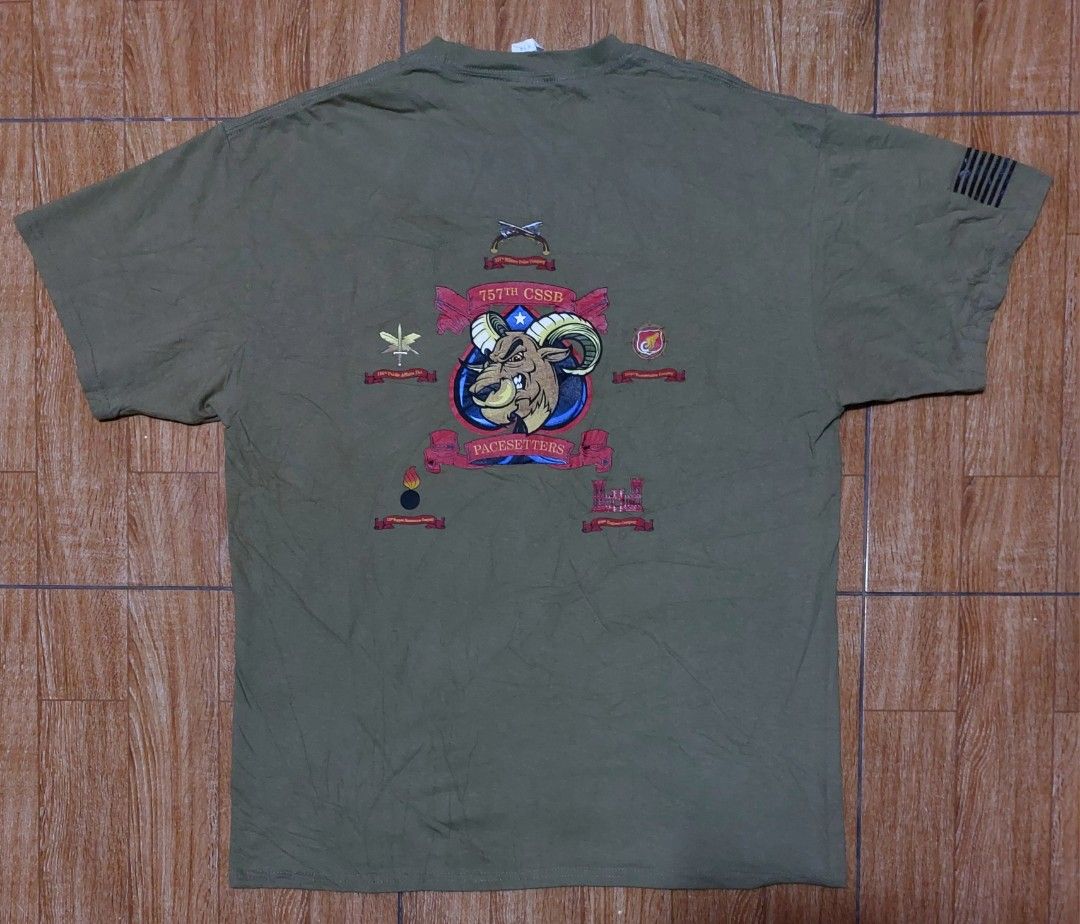 US Mil. 757th CSSB (Category: Activewear) located in Baguio. Submitted by wagwagan_001 (Listing ID 1466152337, Image 2). Description: excellent large 21.5 x 28.