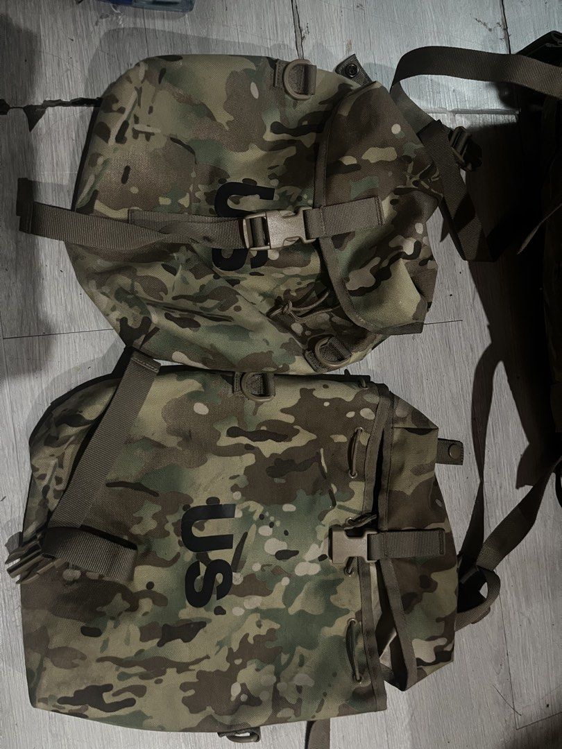 US Military MOLLE 4K Large Rucksack Multicam OCP (Category: Backpacks) located in Manila. Submitted by zeneagle_7756f8 (Listing ID 1466042480, Image 3). Description: FREE DELIVERY AROUND NEARBY AREA - Authentic US military issue large rucksack in Multicam camouflage - Complete set: Includes main pack frame, shoulder straps, waist belt, and US-stamped detachable accessory pouches - Heavy-duty build: Features robust buckles, compression straps, and