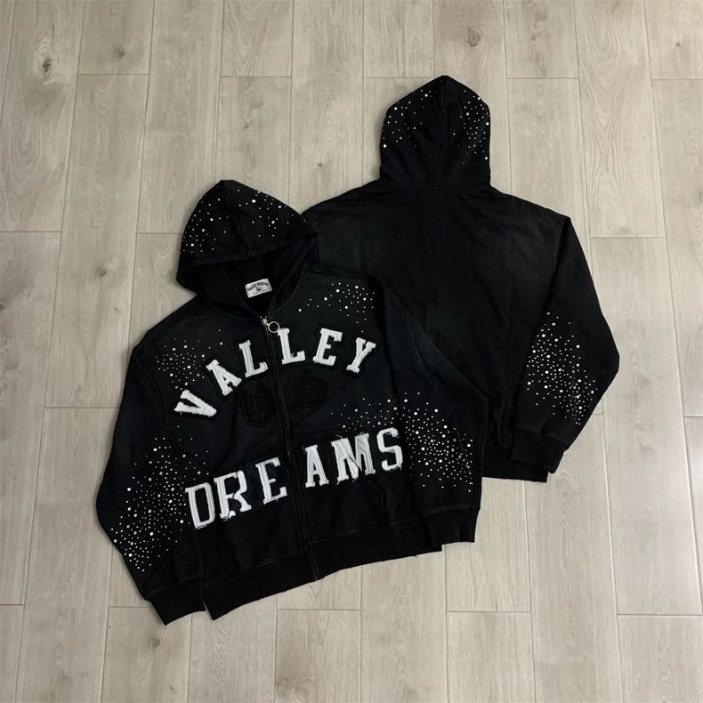 Valley Dreams Washed Zip Hoodie (Category: Hoodies) located in San Fernando. Submitted by fynder (Listing ID 1466067777, Image 1). Description: Valley Dreams Washed Zip Hoodie Auth with Tags Limited Sizes : S - XL 💬 DM for more details 📦 Fast processing (Air cargo freight) 💬 More drops daily on IG: @fynder1 🔒 Buyer protection through Carousell — shop with confidence .