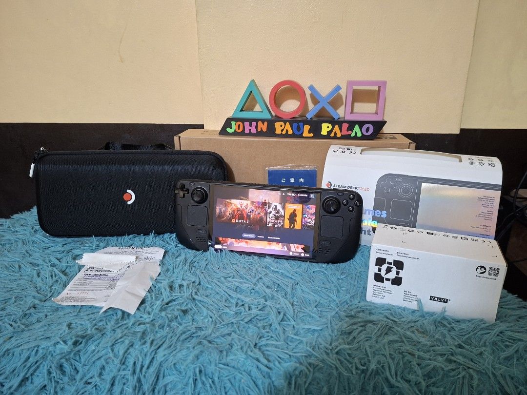 Valve Steam Deck OLED (Category: Others) located in Manila. Submitted by pjthebartender (Listing ID 1466082868, Image 1). Description: STEAMDECK OLED 512 Dop Dec 31 2025 100% no issue 99%-100% Makinis pa ung unit Tempered glass installed Free games of ur choice 35k only Open swap to PS5 PS4 slim-PRO NS Switch ROG LENOVO Steam deck LcD JBL PB Laptop Tondo-Makati-Q.C LRT 1-2 Lalamove-LBC kahit saan sulok ng pinas #GamersLounge.