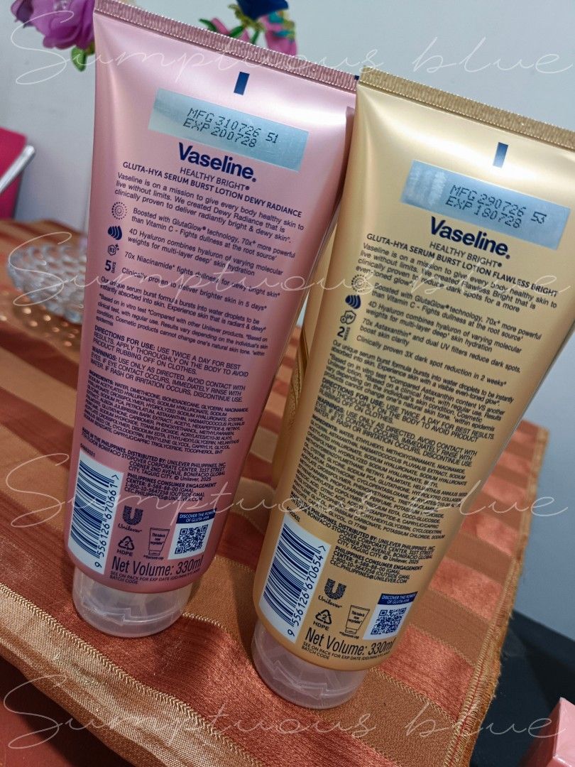 Vaseline lotion original 330ml (Category: Body Care) located in Las Pinas. Submitted by sumptuousblueph (Listing ID 1466131441, Image 3). Description: ✅Authentic 100℅ Sa official store po ito binili kaya makakasigurado kayo na original to. MONEY BACK IF PROVEN FAKE ☺️ Expiry date: 2028.