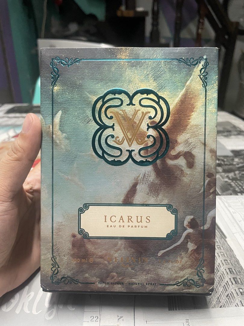 Velixir Icarus EDP 100ml (Category: Fragrance & Deodorants) located in Caloocan City. Submitted by markyyyyy_ (Listing ID 1466094971, Image 1). Description: Brand new.