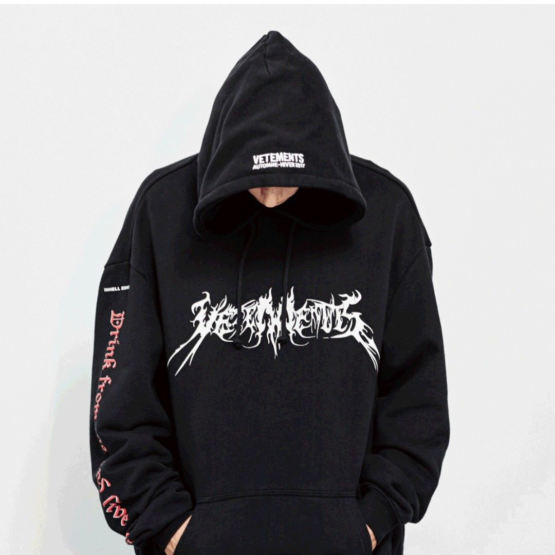 VETEMENTS TOTAL F*CKING DARKNESS (Category: Hoodies) located in Mariveles. Submitted by thrift.to.brand_ (Listing ID 1466012504, Image 2). Description: ₱399 PLUS SHIPPING FEE (SF WILL BE SHOULDERED BY THE BUYER) NO WASHTAG LENGTH 25 WIDTH 26 COLOR RATE 9/10 CHECK ALL DETAILS MOP: GCASH ONLY PAYMENT FIRST NO COD MOD: J&T.