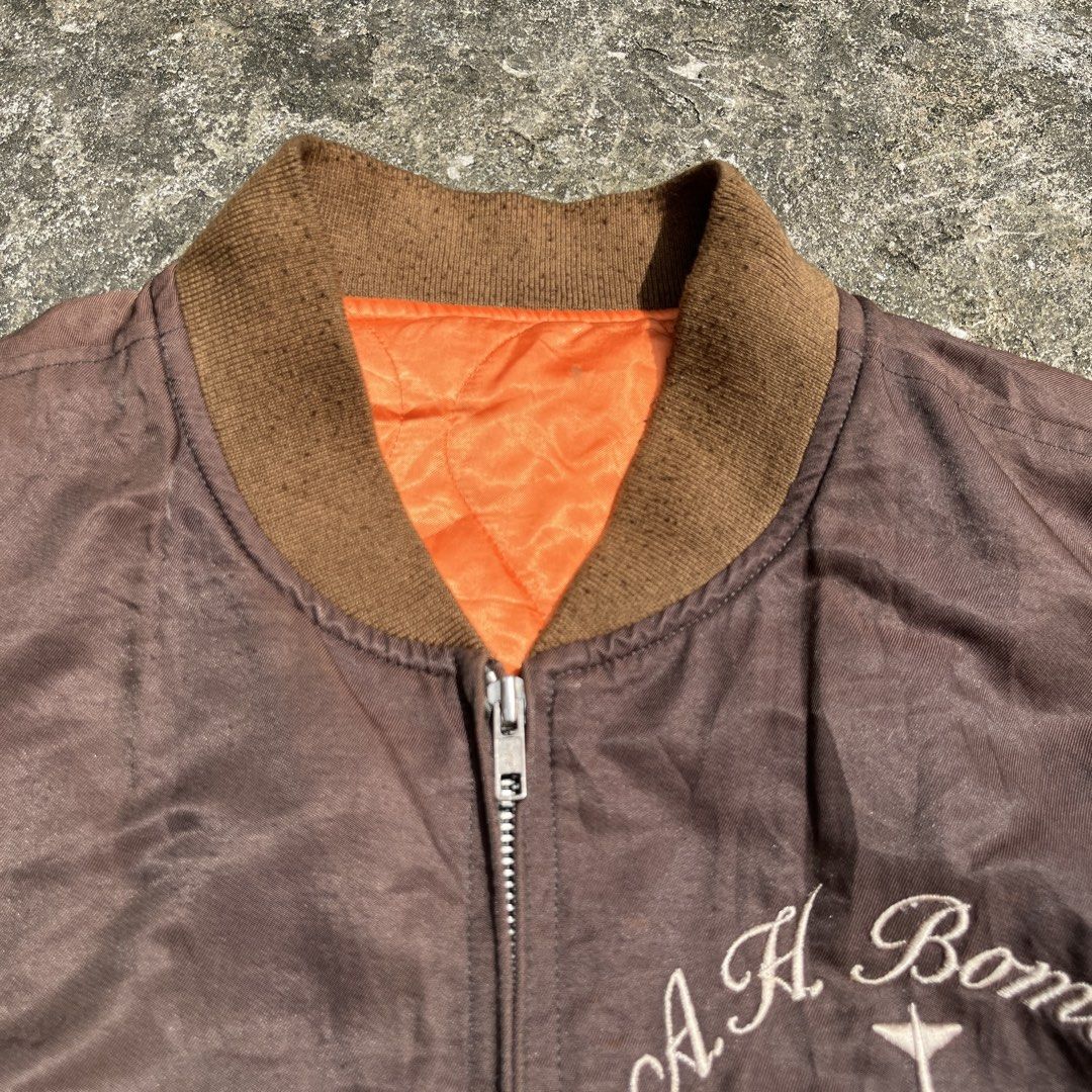Vintage Abahouse Japan Bomber Jacket (Category: Coats, Jackets and Outerwear) located in Marikina City. Submitted by wayupcollective (Listing ID 1465987853, Image 3). Description: Vintage Abahouse Japan Bomber Jacket Size Large Good as new No flaws Measurement Length: 26” Width: 24”.