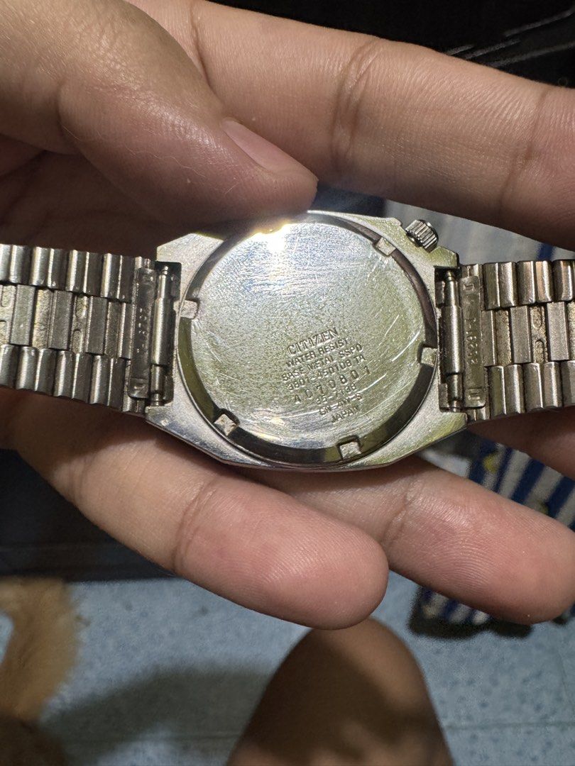 Vintage Citizen CQ 3801-450108 Quartz (Category: Men's Watches) located in Manila. Submitted by pierce_120 (Listing ID 1466155205, Image 2). Description: FOR SALE VINTAGE CITIZEN QUARTZ CQ 3801-45010.