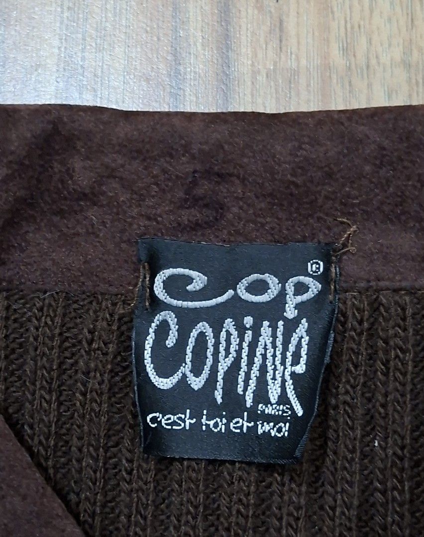 Vintage cop.copine rib-knit full-zip jacket (Category: Coats, Jackets and Outerwear) located in Masinloc. Submitted by juancarlob98860 (Listing ID 1466081434, Image 2). Description: Cop.Copine rib-knit full-zip jaacket Dimes :15×20 Excellent Condition.