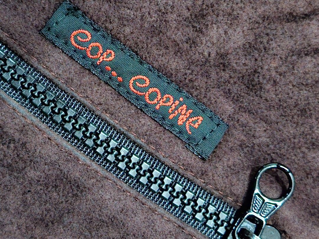Vintage cop.copine rib-knit full-zip jacket (Category: Coats, Jackets and Outerwear) located in Masinloc. Submitted by juancarlob98860 (Listing ID 1466081434, Image 3). Description: Cop.Copine rib-knit full-zip jaacket Dimes :15×20 Excellent Condition.