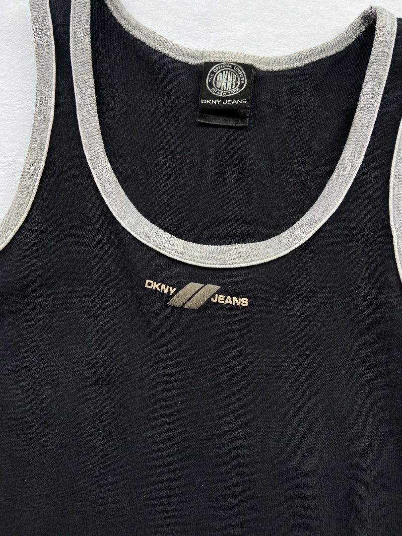 Vintage DKNY tank top (Category: Blouses) located in General Santos City (Dadiangas). Submitted by kala_chuchi (Listing ID 1465960591, Image 3). Description: Size. Small 12.5 inches width 21.5 inches length No flaws Over all condition Excellent .