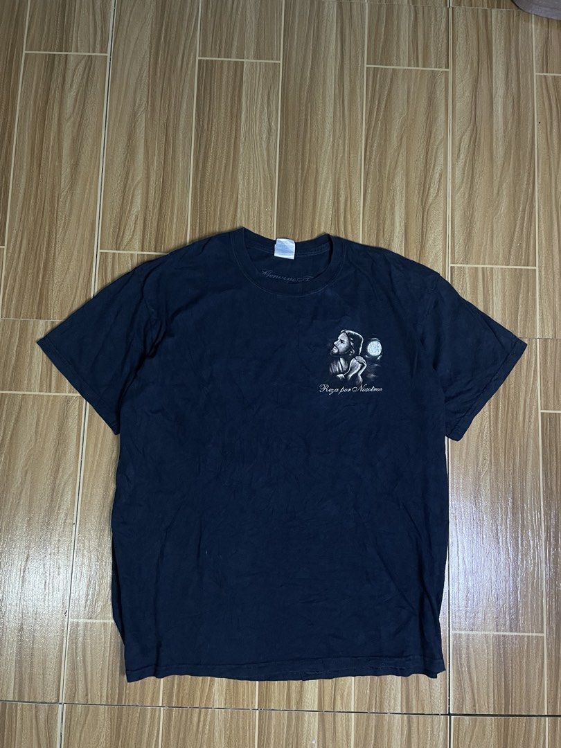 Vintage Jesus Tee (Category: Activewear) located in Naga. Submitted by black-market00 (Listing ID 1466127206, Image 1). Description: Width 23 Lenght 28 Multiple pinholes Minimal hairline.