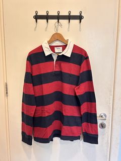 [Genuine - Like New] Vintage Polo Rugby Border Stripe Galway ...