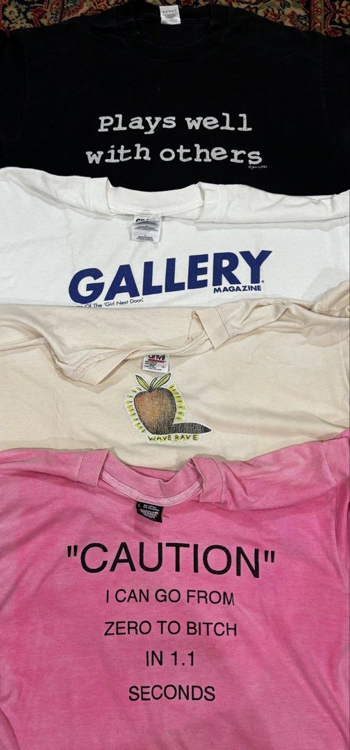 Vintage Shirts (Category: Vintage Collectibles) located in Dagupan City. Submitted by holyyyyyyyyshirt (Listing ID 1466101844, Image 2). Description: All are Large sizes.