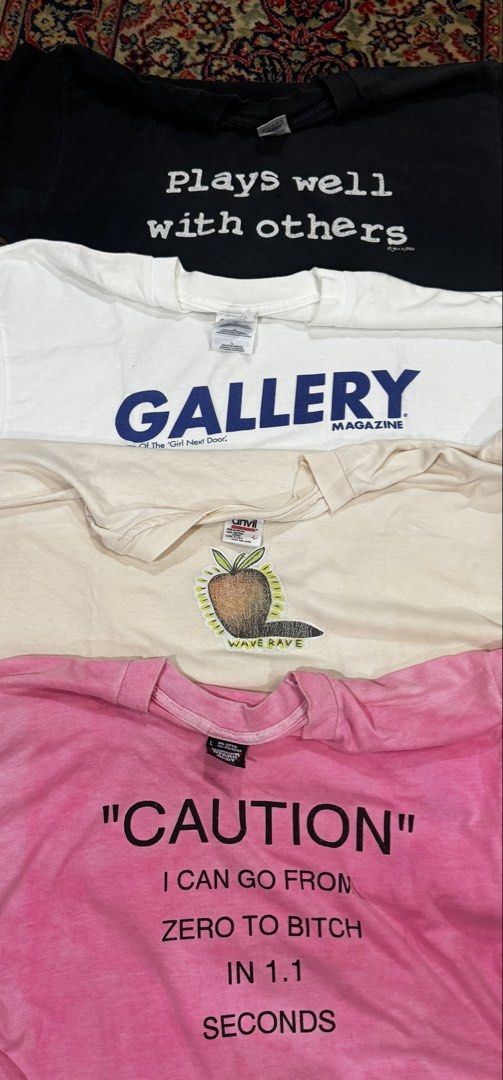 Vintage Shirts (Category: Vintage Collectibles) located in Dagupan City. Submitted by holyyyyyyyyshirt (Listing ID 1466101844, Image 1). Description: All are Large sizes.