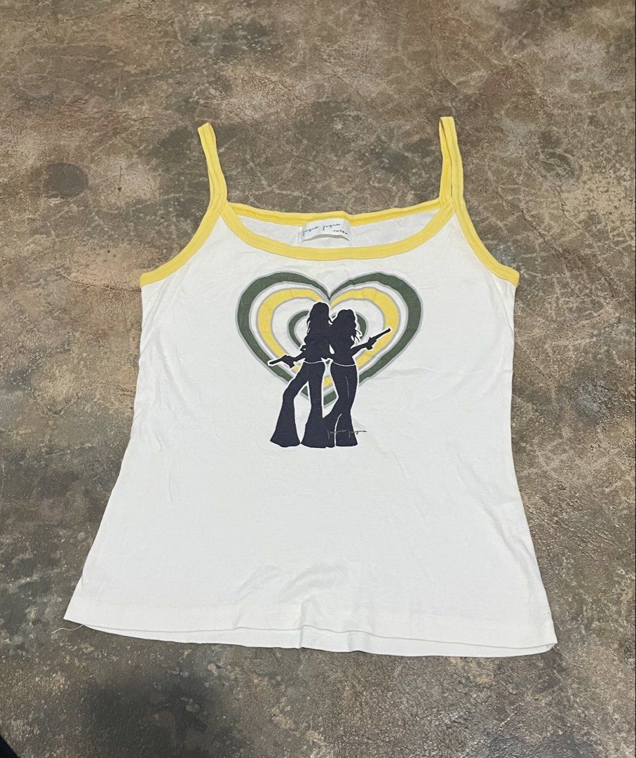 Vintage tank top (Category: Looking For) located in Davao. Submitted by mj_designervintagecurator (Listing ID 1466111606, Image 1). Description: 📌in good condition 📌best fit small to semi med 📌bust 30- length 21 inches.