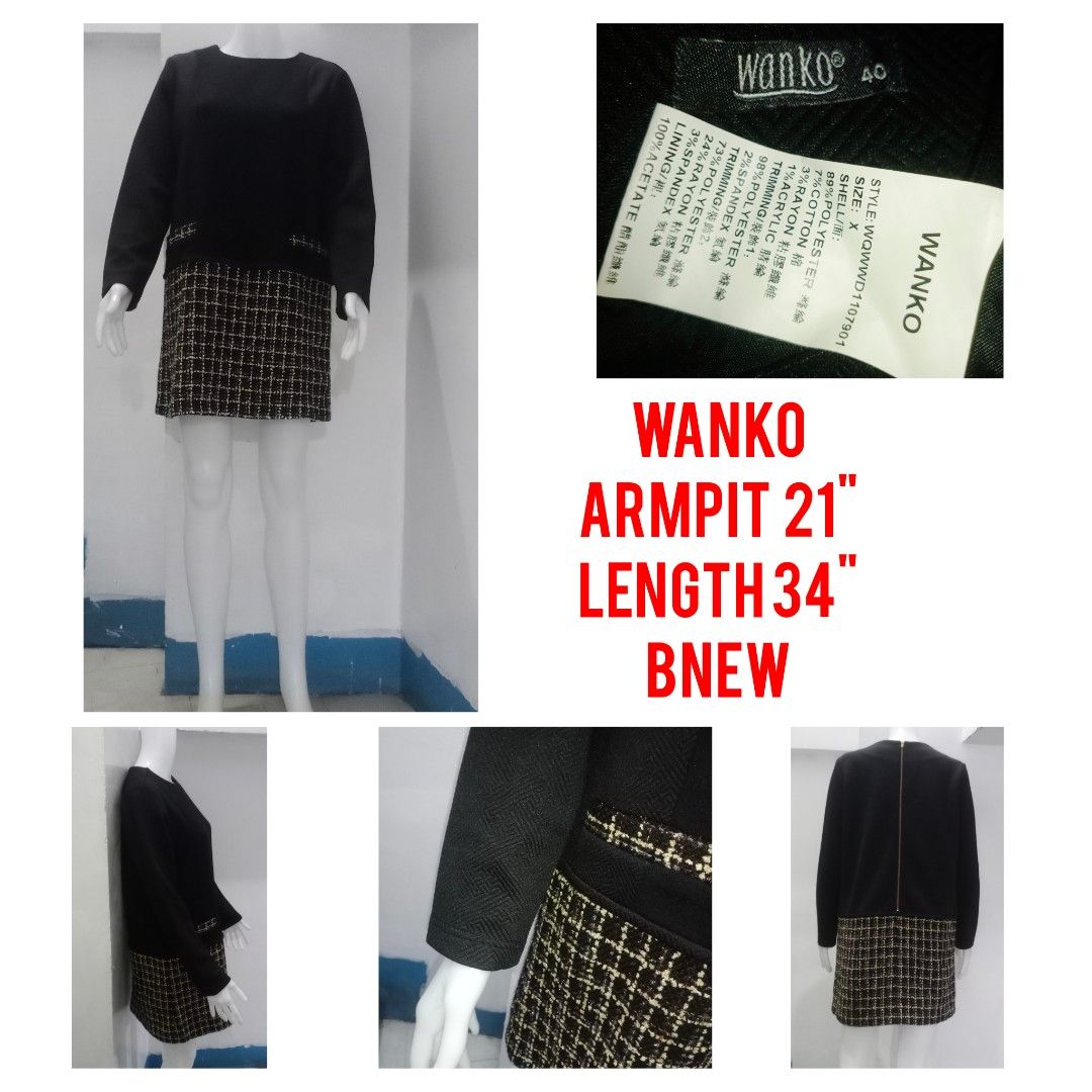 Wanko Black Dress (Category: Dresses) located in Manila. Submitted by shoekendi (Listing ID 1465998479, Image 1). Description: looks new.